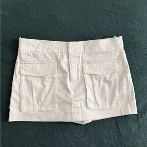 Zara White Cargo Skort